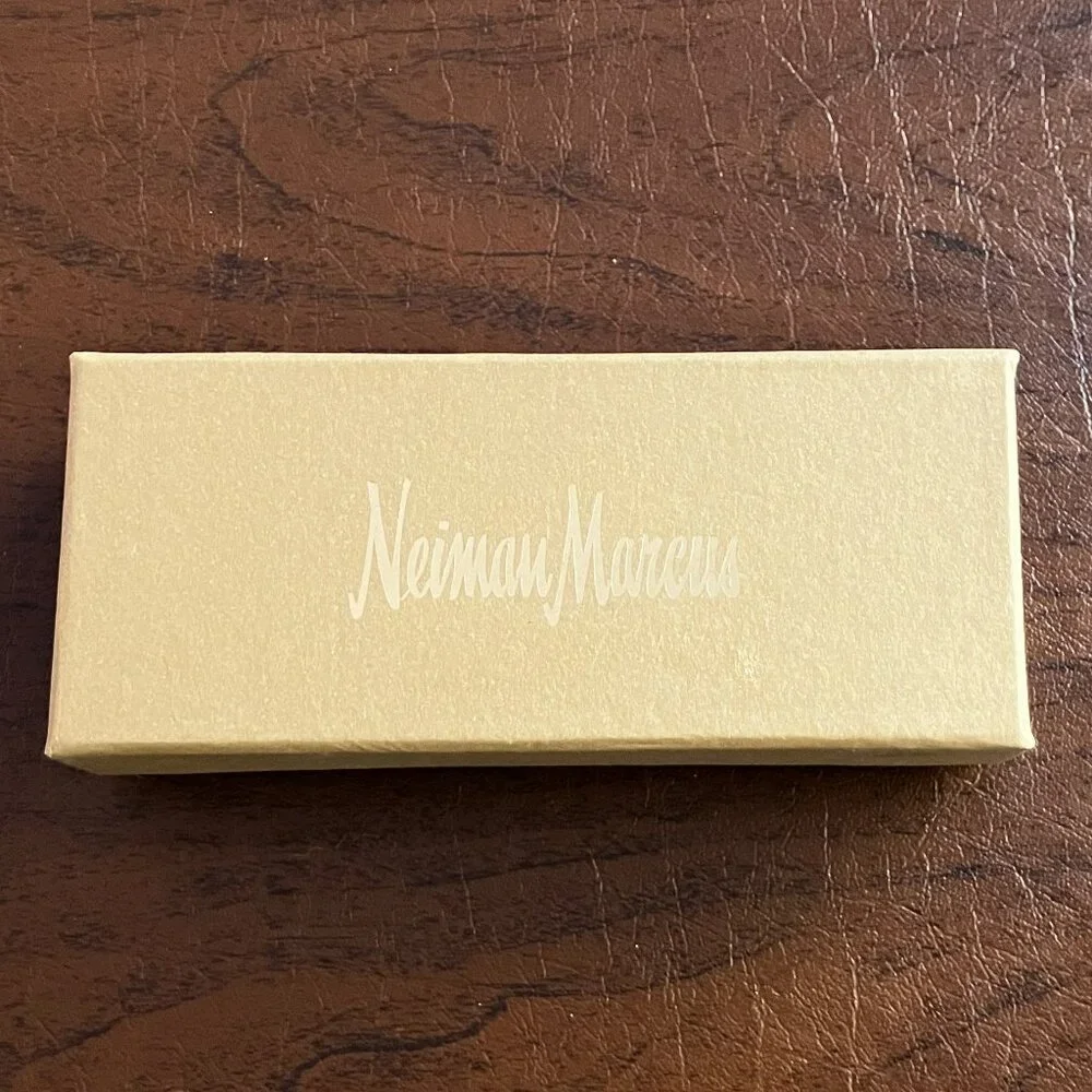 NIB Neiman Marcus Corkscrew and Bottle Opener in Red Leather Case